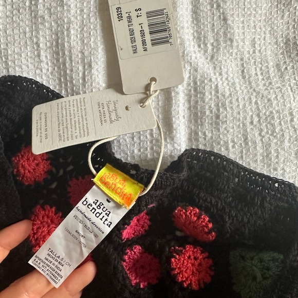 NWT agua bendita wales shorts in multicolor size small, multicolor knit - Picture 7 of 8